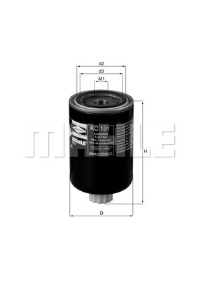 Filtr paliwa MAHLE KC 191