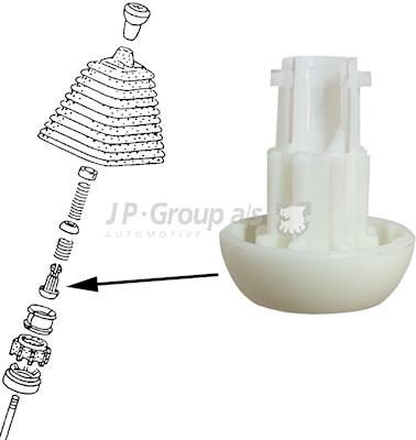 Tuleja, drążek zmiany biegów JP GROUP 1131501500
