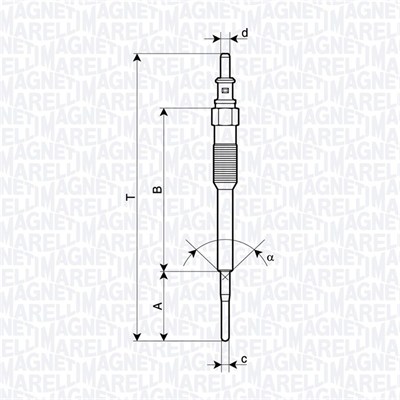 Świeca żarowa MAGNETI MARELLI 062900136304