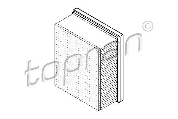 Filtr powietrza TOPRAN 721 005