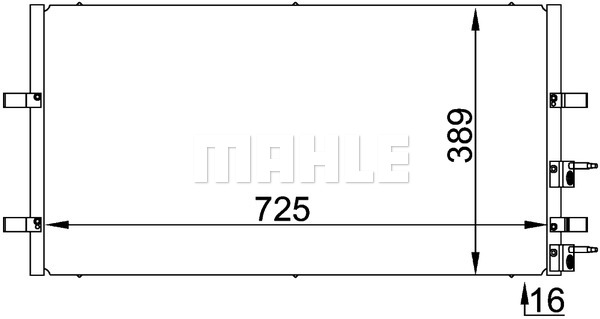 Skraplacz klimatyzacji MAHLE AC 695 000P