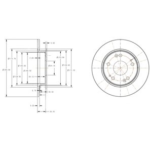 Tarcza hamulcowa DELPHI BG4118C