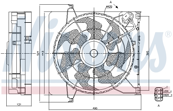 Wentylator NISSENS 85896