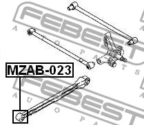 Tuleja wahacza FEBEST MZAB-023