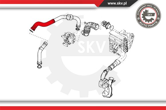 Przewód powietrza doładowującego ESEN SKV 24SKV684