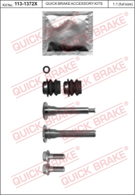 Zestaw tulei prowadzących zacisk hamulca QUICK BRAKE 113-1372X