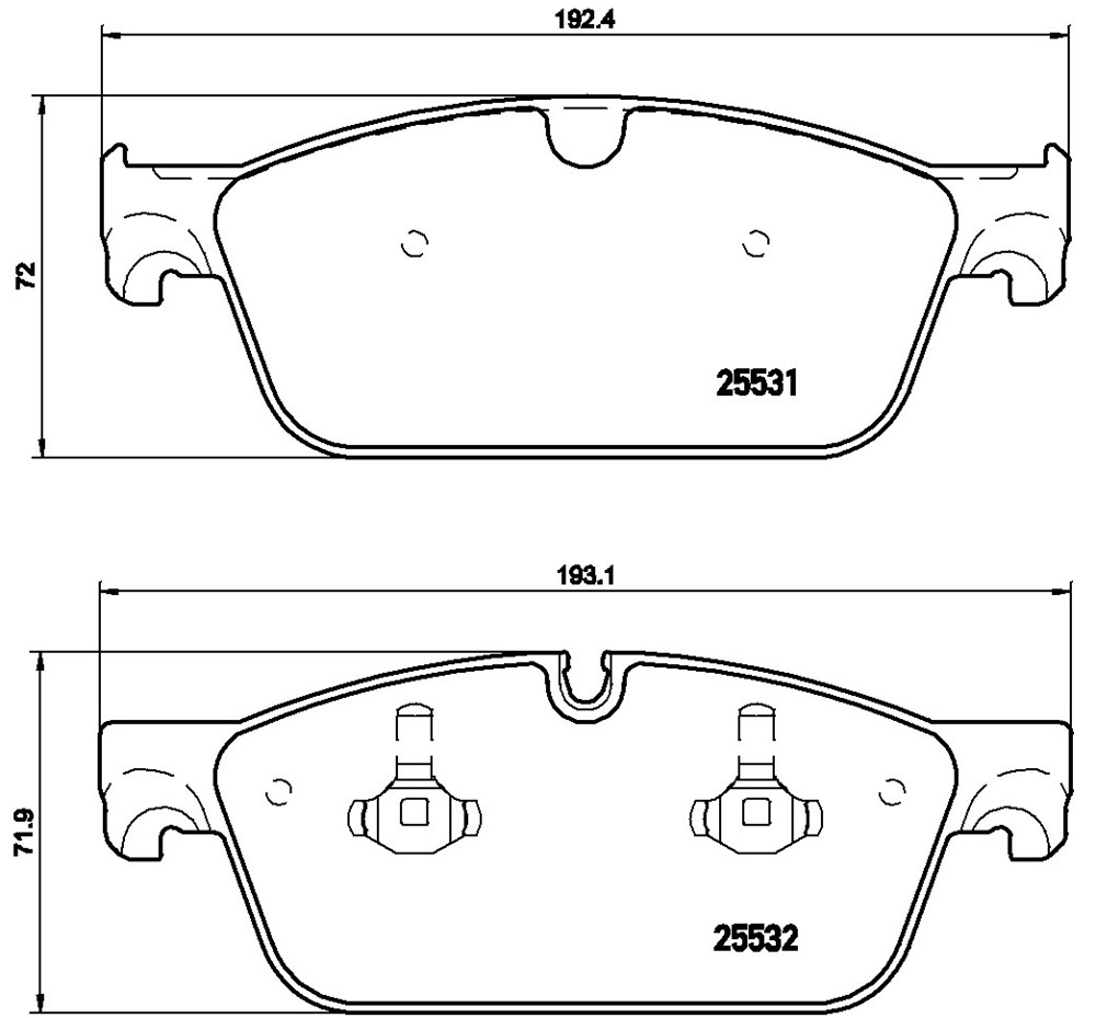 Klocki hamulcowe BREMBO P 50 102X