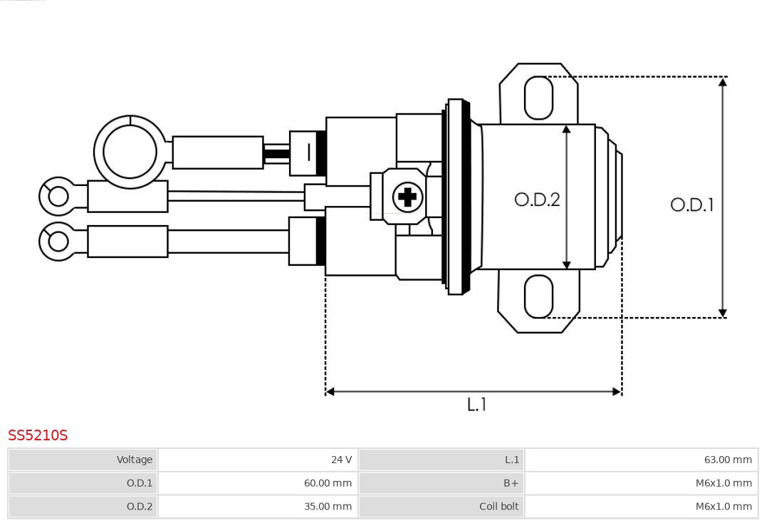 Włącznik elektromagnetyczny, rozrusznik AS-PL SS5210S