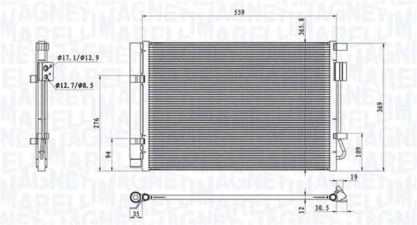 Skraplacz klimatyzacji MAGNETI MARELLI 350203100800