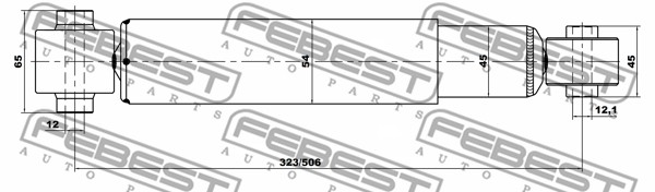 Amortyzator FEBEST 24650921R