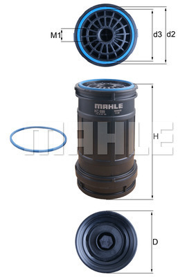 Filtr paliwa MAHLE KC 699D