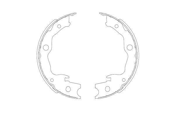 Zestaw szczęk hamulcowych KAVO PARTS KBS-7403