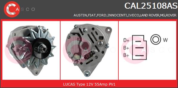 Alternator CASCO CAL25108AS