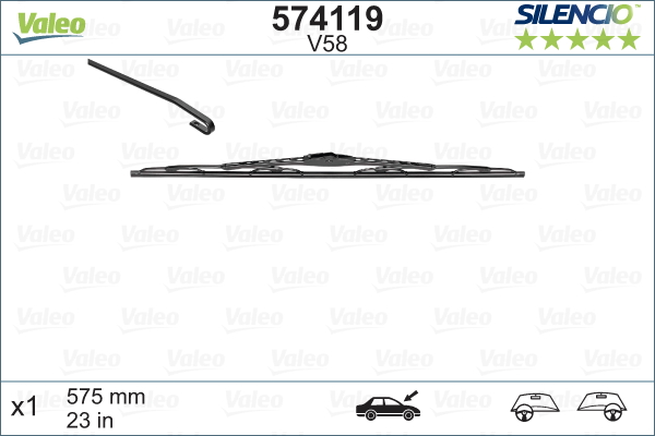 Pióro wycieraczki VALEO 574119