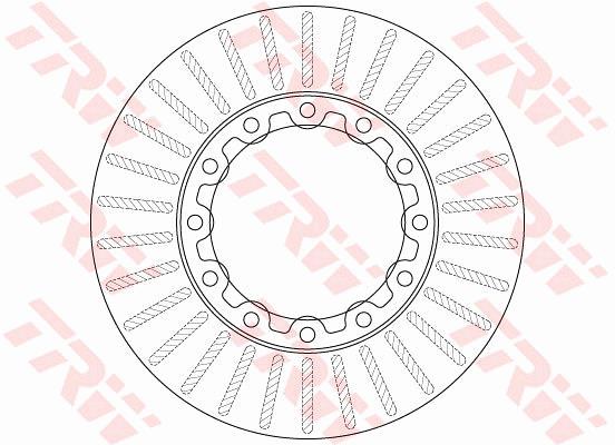 Tarcza hamulcowa TRW DF6307S