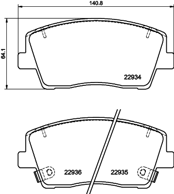 Klocki hamulcowe HELLA 8DB 355 040-111