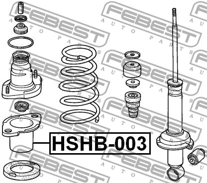Osłona  miecha powietrznego FEBEST HSHB-003