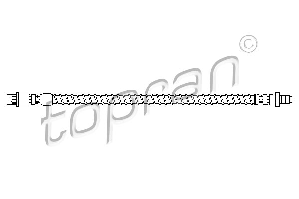 Przewód hamulcowy elastyczny TOPRAN 720 884