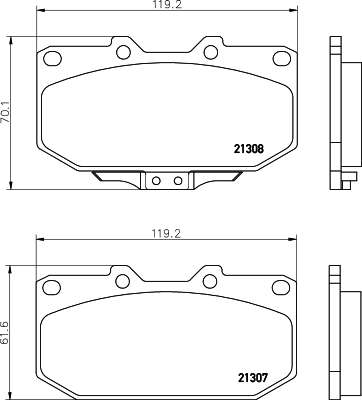 Klocki hamulcowe HELLA 8DB 355 016-791