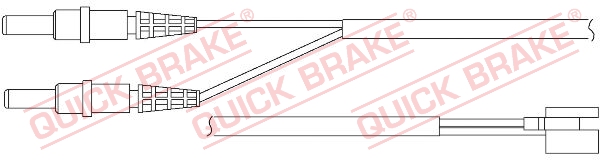 Czujnik zużycia klocków QUICK BRAKE WS 0170 A