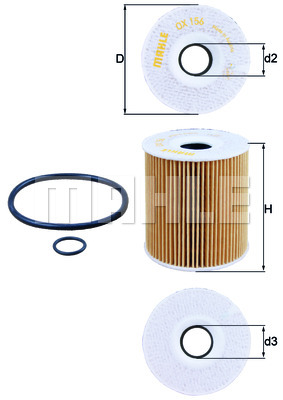 Filtr oleju KNECHT OX 156D1