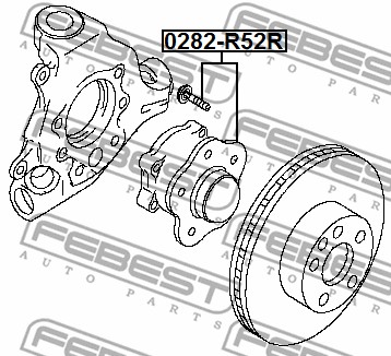 Piasta koła FEBEST 0282-R52R