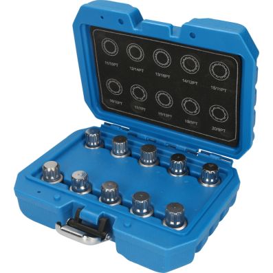 Zestaw narzędzi do wypinania, zabezpieczenia śrub kół KS TOOLS BT691170