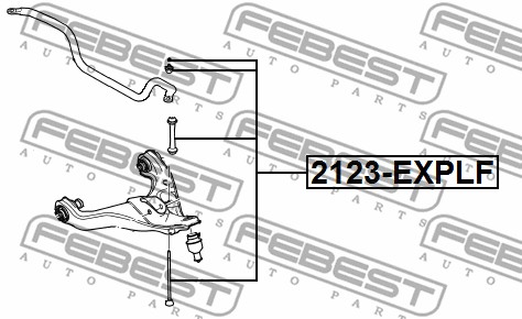 Łącznik stabilizatora FEBEST 2123-EXPLF