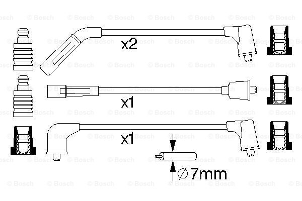 Przewody zapłonowe BOSCH 0 986 356 988