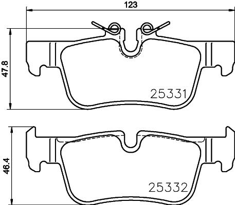 Klocki hamulcowe HELLA 8DB 355 021-681