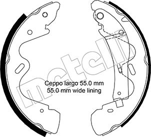 Szczęki hamulcowe METELLI 53-0291