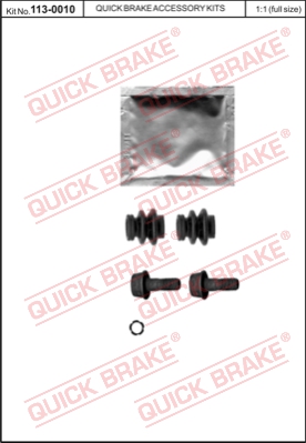 Zestaw naprawczy zacisk hamulcowy QUICK BRAKE 113-0010