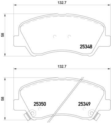 Klocki hamulcowe BREMBO P 18 025