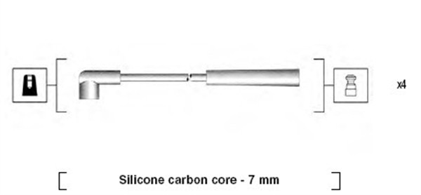 Przewody zapłonowe MAGNETI MARELLI 941295050877