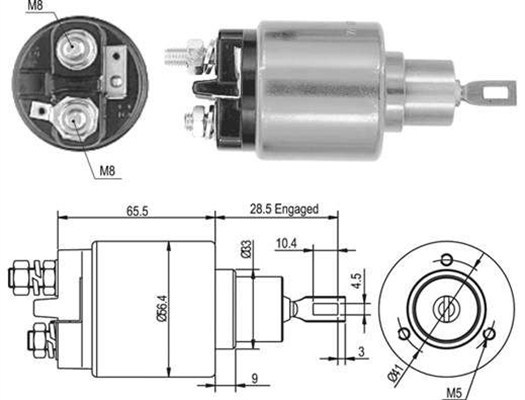 Elektromagnes rozrusznika MAGNETI MARELLI 940113050435