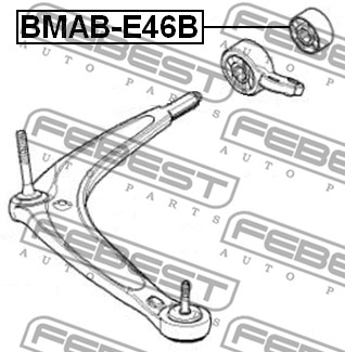 Tuleja wahacza FEBEST BMAB-E46B
