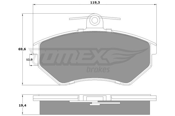 Klocki hamulcowe TOMEX BRAKES TX 10-11