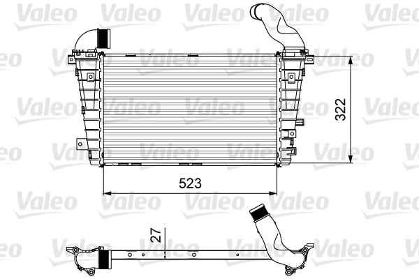 Chłodnica powietrza intercooler VALEO 818615