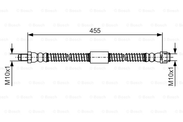 Przewód hamulcowy elastyczny BOSCH 1 987 481 A02