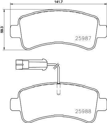 Klocki hamulcowe BREMBO P 61 130