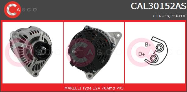 Alternator CASCO CAL30152AS