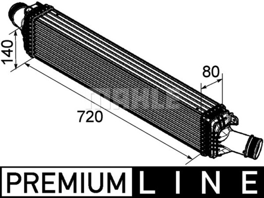 Chłodnica powietrza intercooler MAHLE CI 169 000P