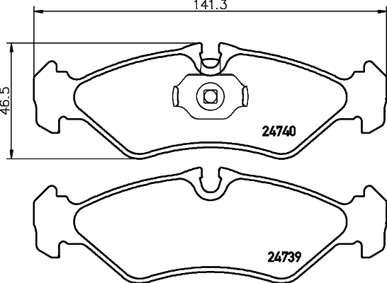 Klocki hamulcowe HELLA 8DB 355 014-421