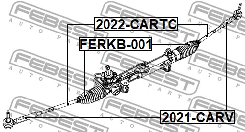 Drążek kierowniczy FEBEST 2022-CARTC