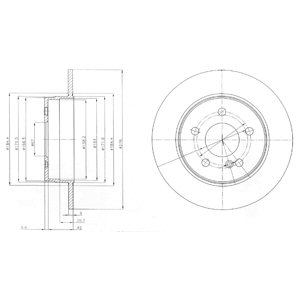 Tarcza hamulcowa DELPHI BG4152