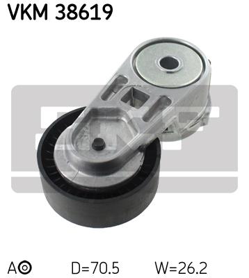 Rolka napinacza paska osprzętu SKF VKM 38619