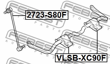 Łącznik stabilizatora FEBEST 2723-S80F