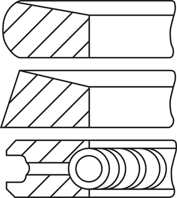 Pierścienie tłokowe GOETZE ENGINE 08-448600-00