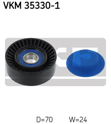 Rolka prowadząca paska osprzętu SKF VKM 35330-1