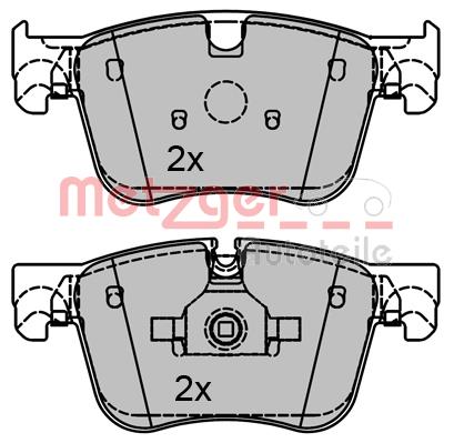 Klocki hamulcowe METZGER 1170796